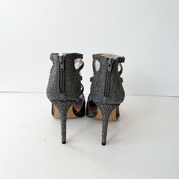 INC. International Concepts Kaffe2 Silver Rhinestone Pumps Pointed Toe Sz 9 NWOB - Picture 13 of 15